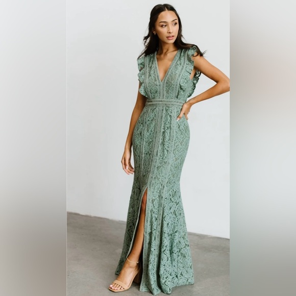 red sequin formal dress Red Sequin Sheer Mesh Mermaid Long Formal Dress with Slit  Modsele